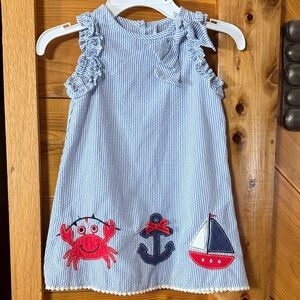 Good Lad Blue Striped Nautical Dress